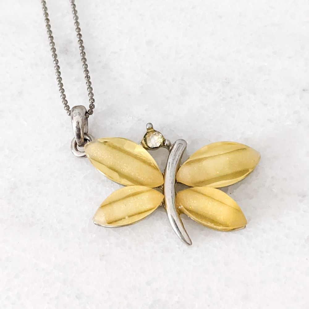 Cool Jewels Shimmer Butterfly Pendant Necklace - Picture 2 of 5
